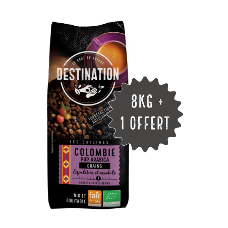 Café grain bio 100% arabica – Origine Colombie